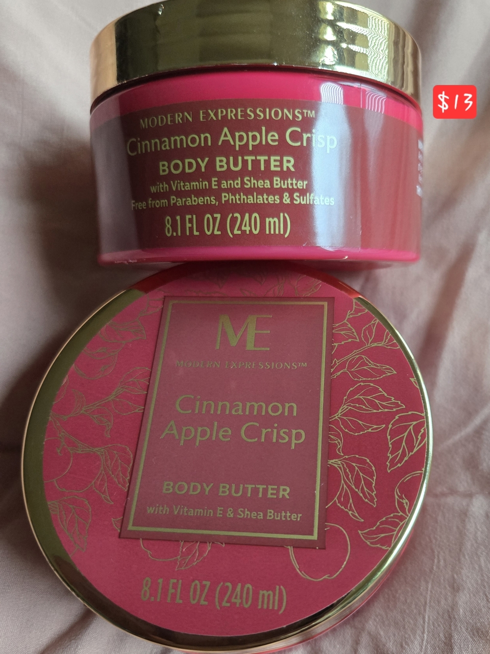 NEW - (Two) Expressions Cinnamon Apple Crisp Body Butter